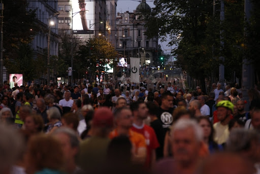Počeo 19. protest Srbija protiv nasilja, šeta se do Pinka