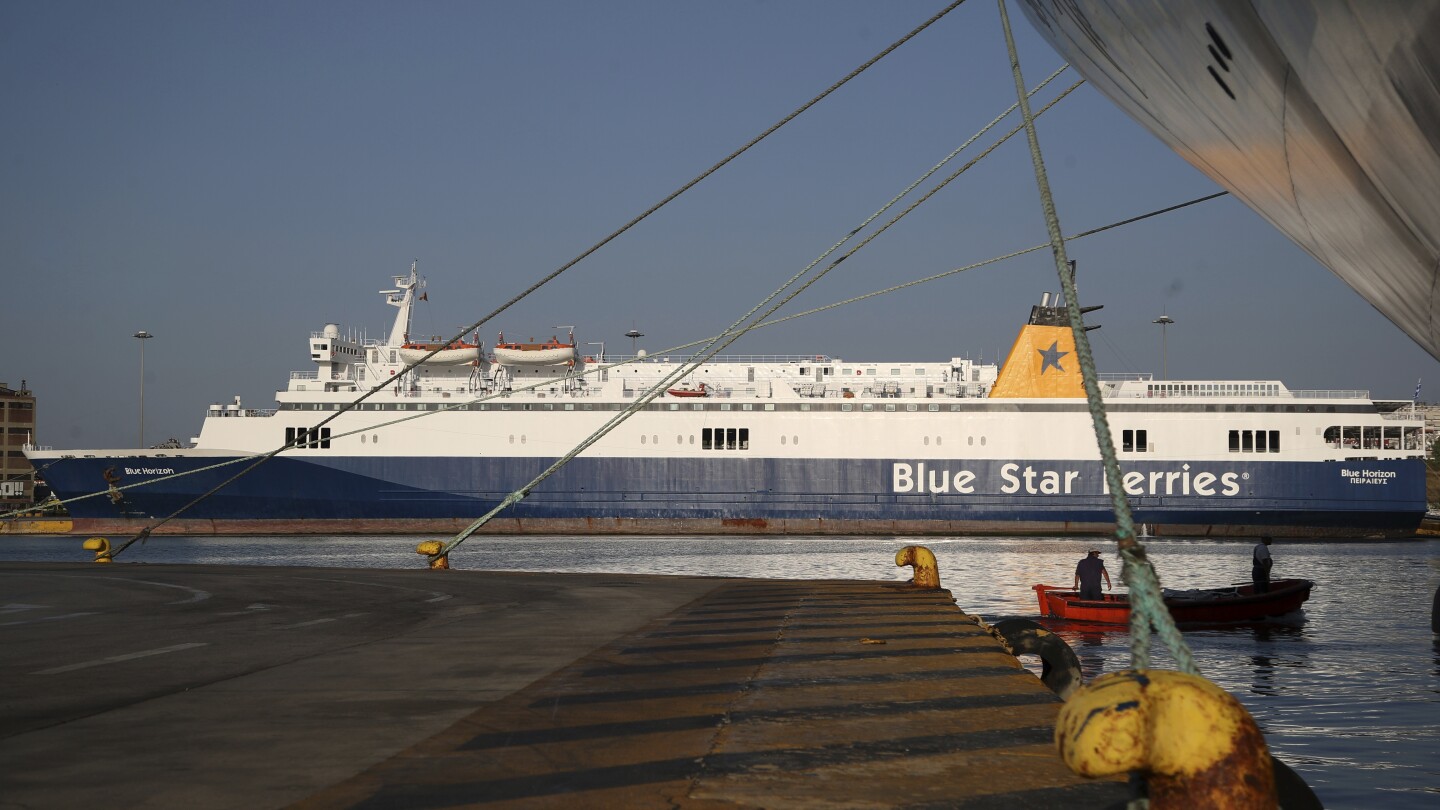 Greek ferry crews call a strike over work conditions after the death of a passenger pushed overboard | AP News