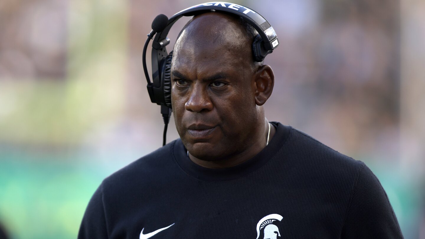 Michigan State suspends coach Mel Tucker after allegations he sexually harassed a rape survivor | AP News