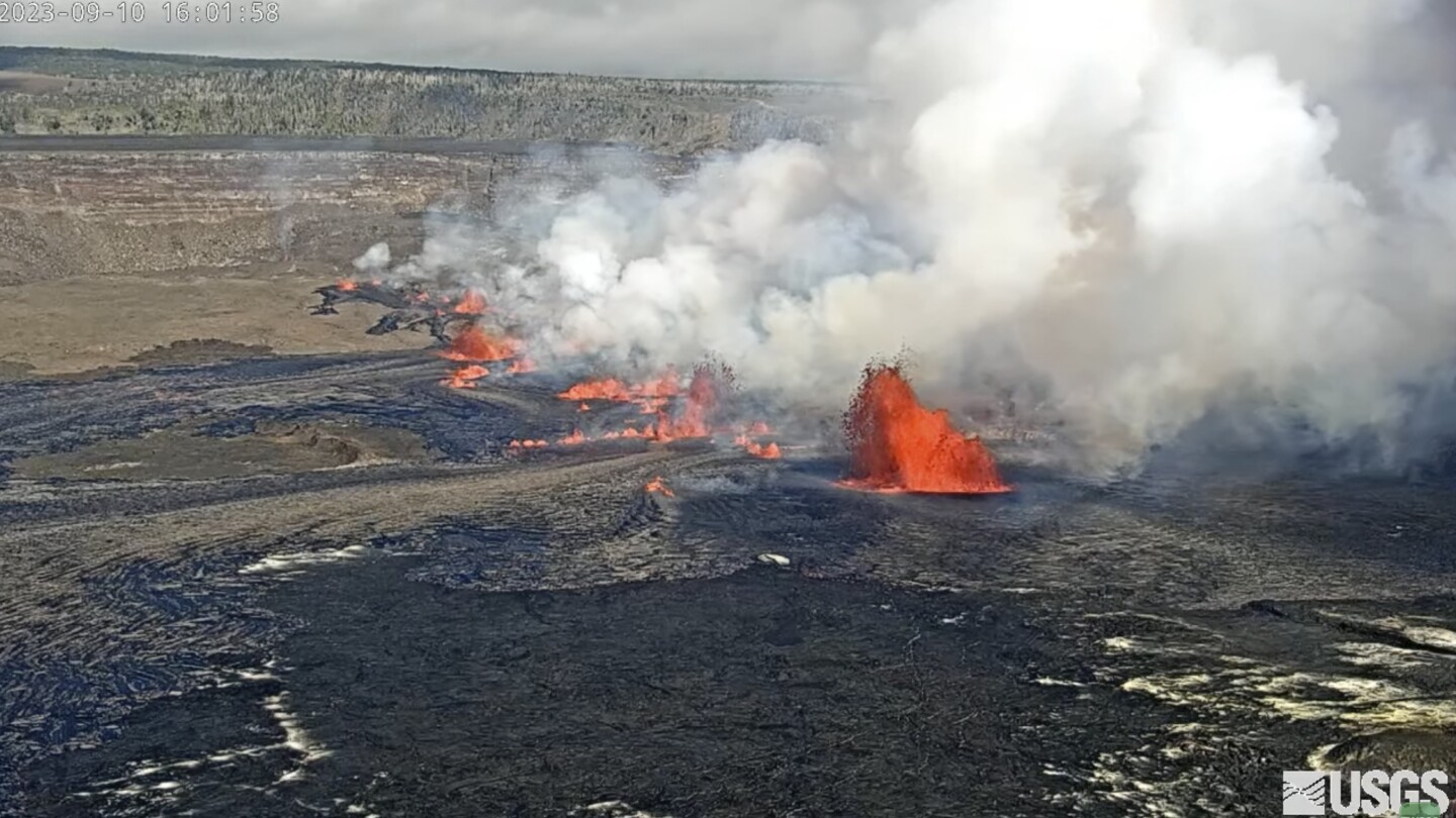 Hawaii volcano Kilauea erupts after nearly two months of quiet | AP News