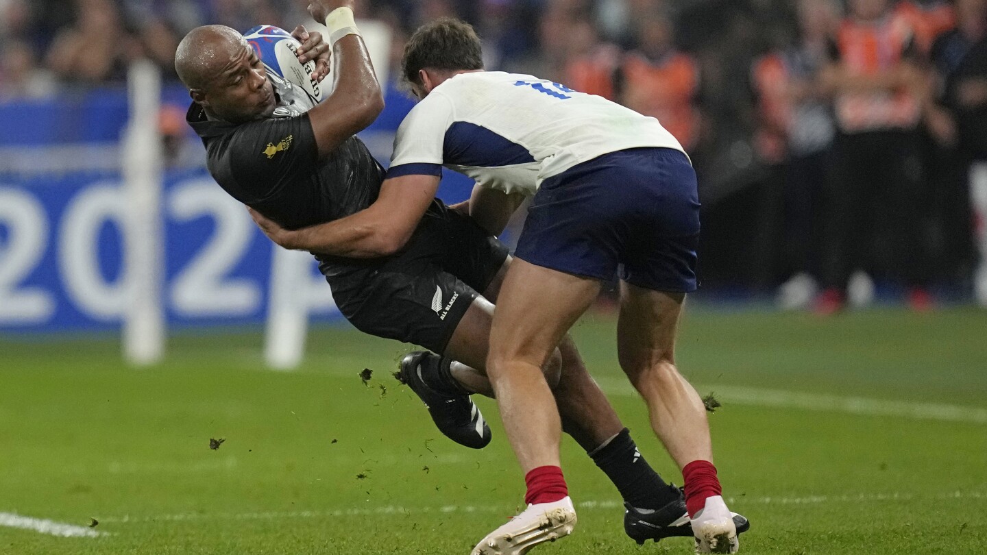 AP PHOTOS: Blood, sweat and tears on the opening weekend of the Rugby World Cup in France | AP News