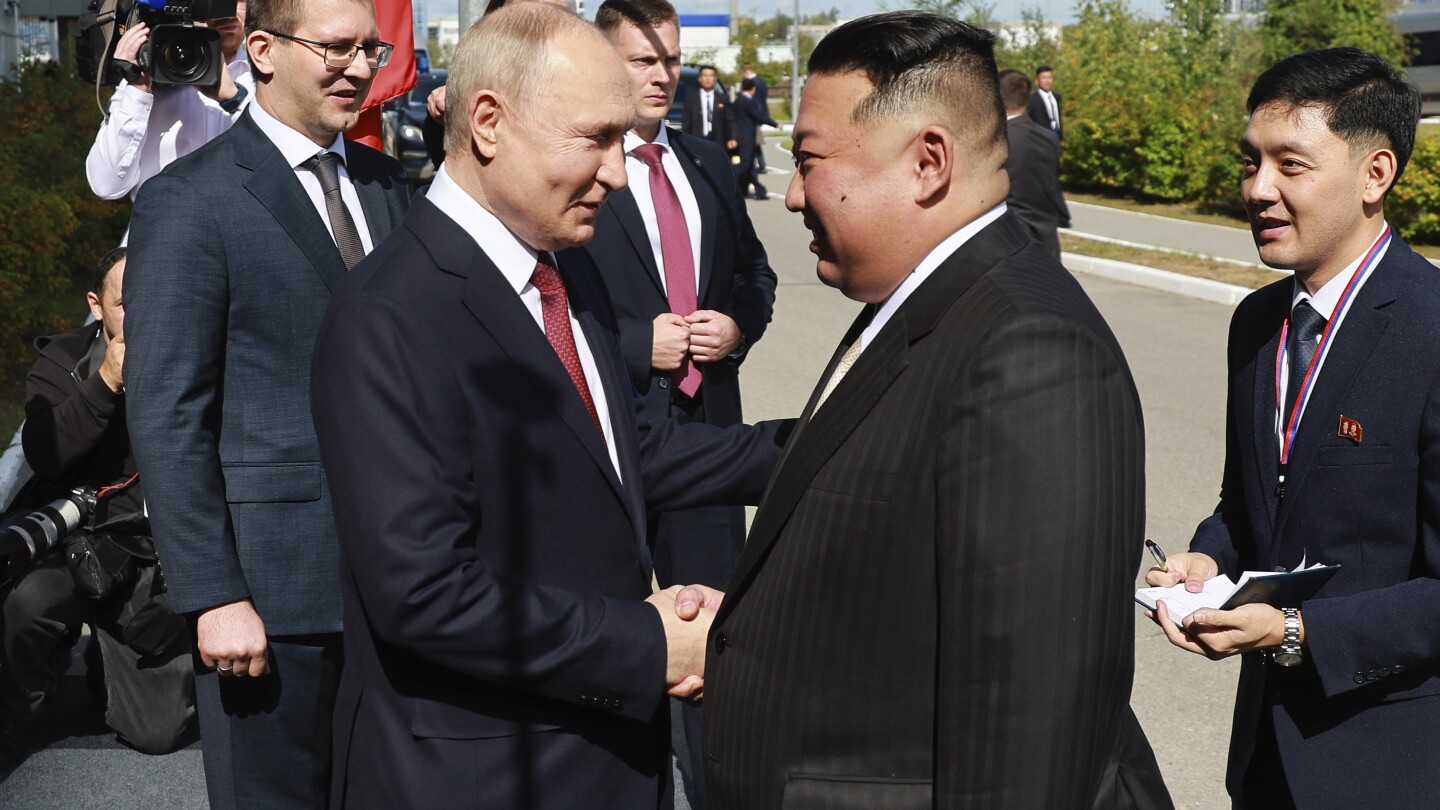 Putin welcomes Kim Jong Un with tour of rocket launch center | AP News