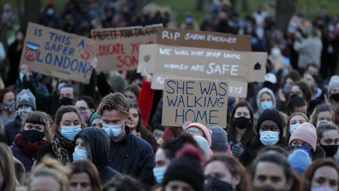 UK police pay damages and express regret to protesters arrested at London vigil for murdered woman | AP News