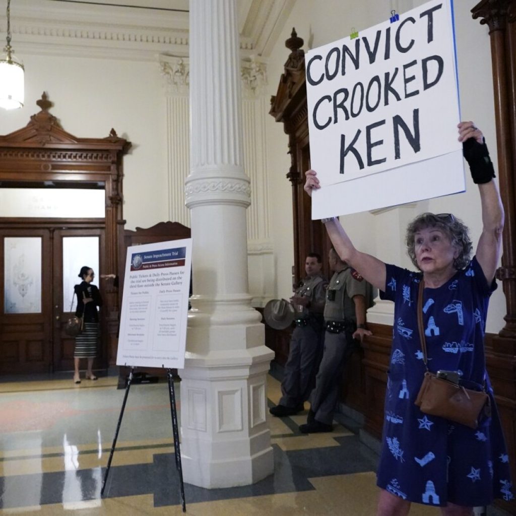 Texas AG Ken Paxton returns for closing arguments as his impeachment trial races toward a verdict | AP News