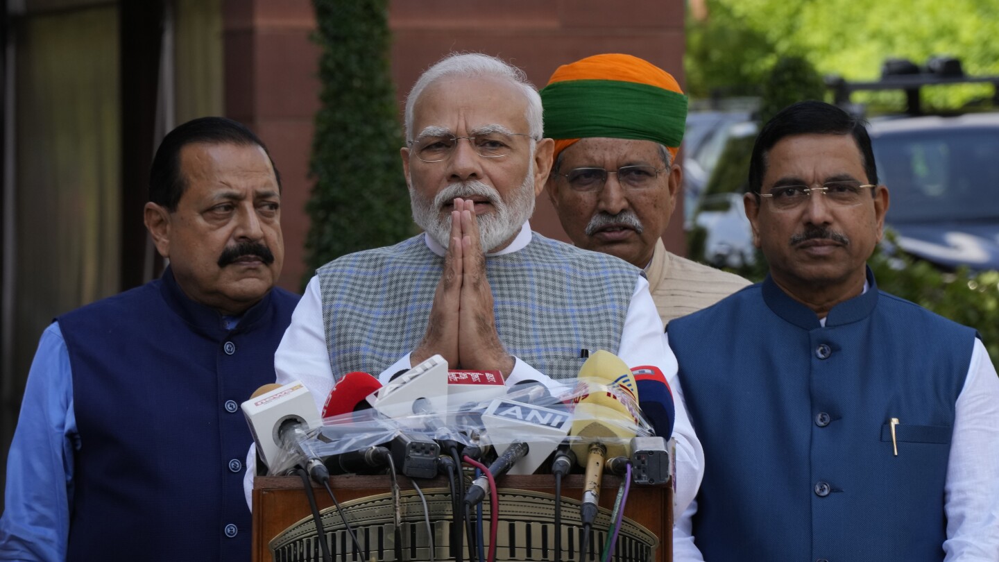 Indian lawmakers attend their last session before moving to a new Parliament building | AP News