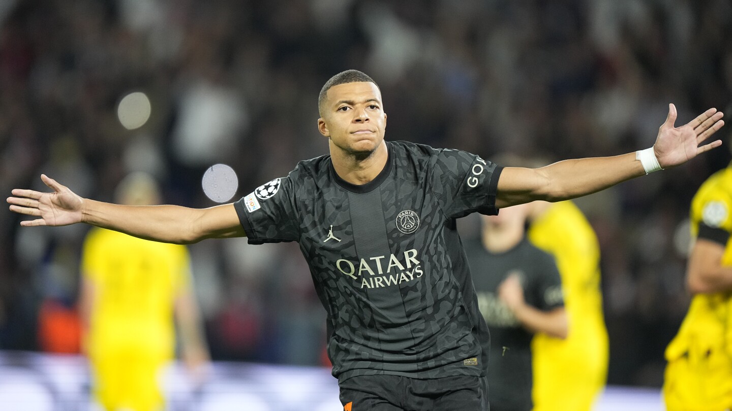 Mbappé and Hakimi score as PSG wins 2-0 against Dortmund in Champions League | AP News