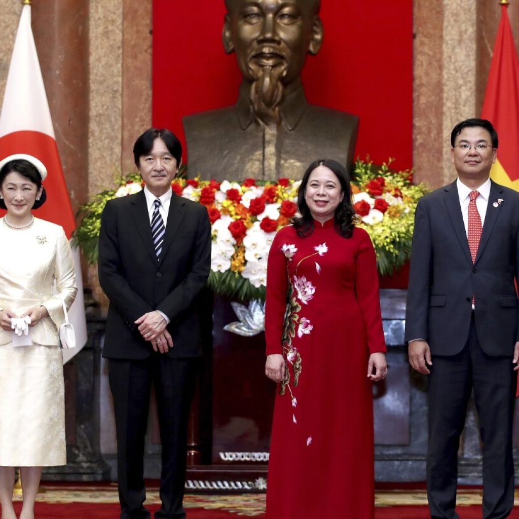 Japanese crown prince begins Vietnam visit, marking 50 years of diplomatic relations | AP News