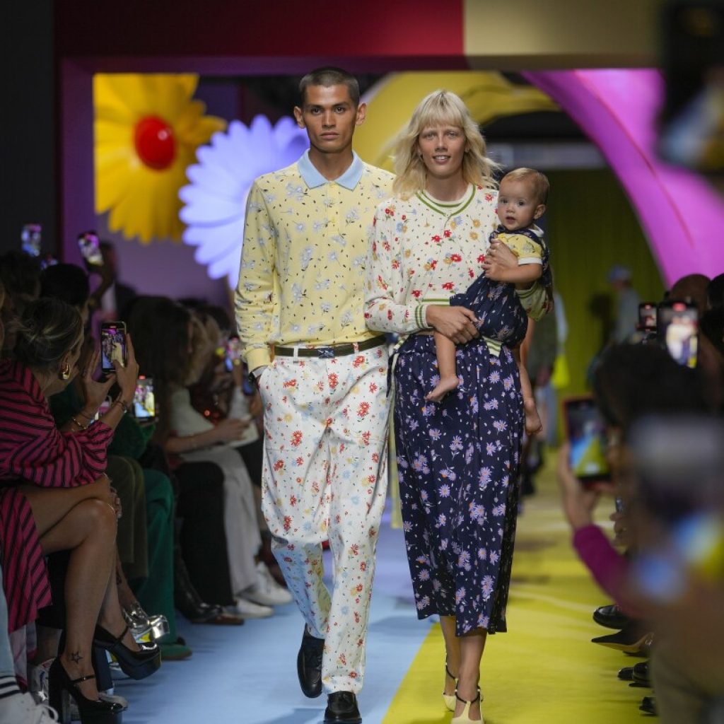 MILAN FASHION PHOTOS: Benetton reaches across generations with mix-matched florals and fruity motifs | AP News