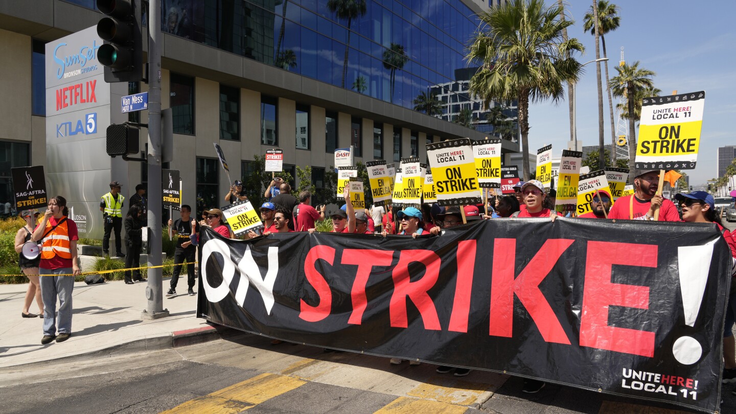 California governor rejects bill to give unemployment checks to striking workers | AP News