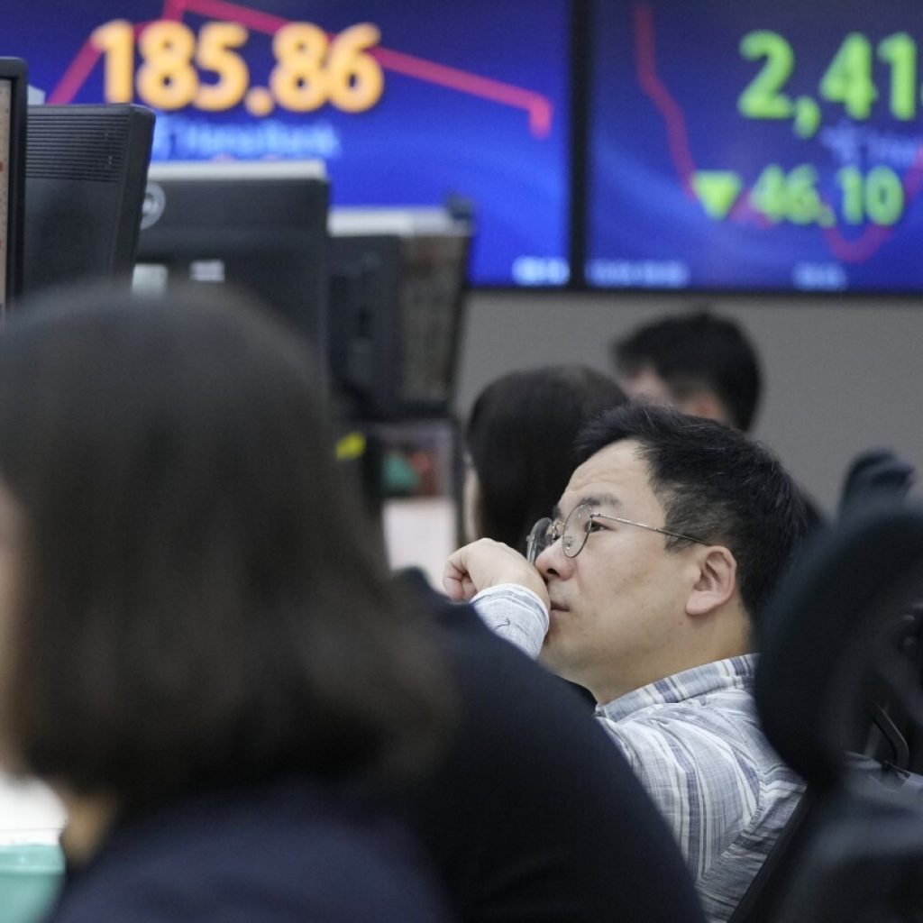 Stock market today: Asian shares are sharply lower, tracking a rates-driven tumble on Wall Street | AP News