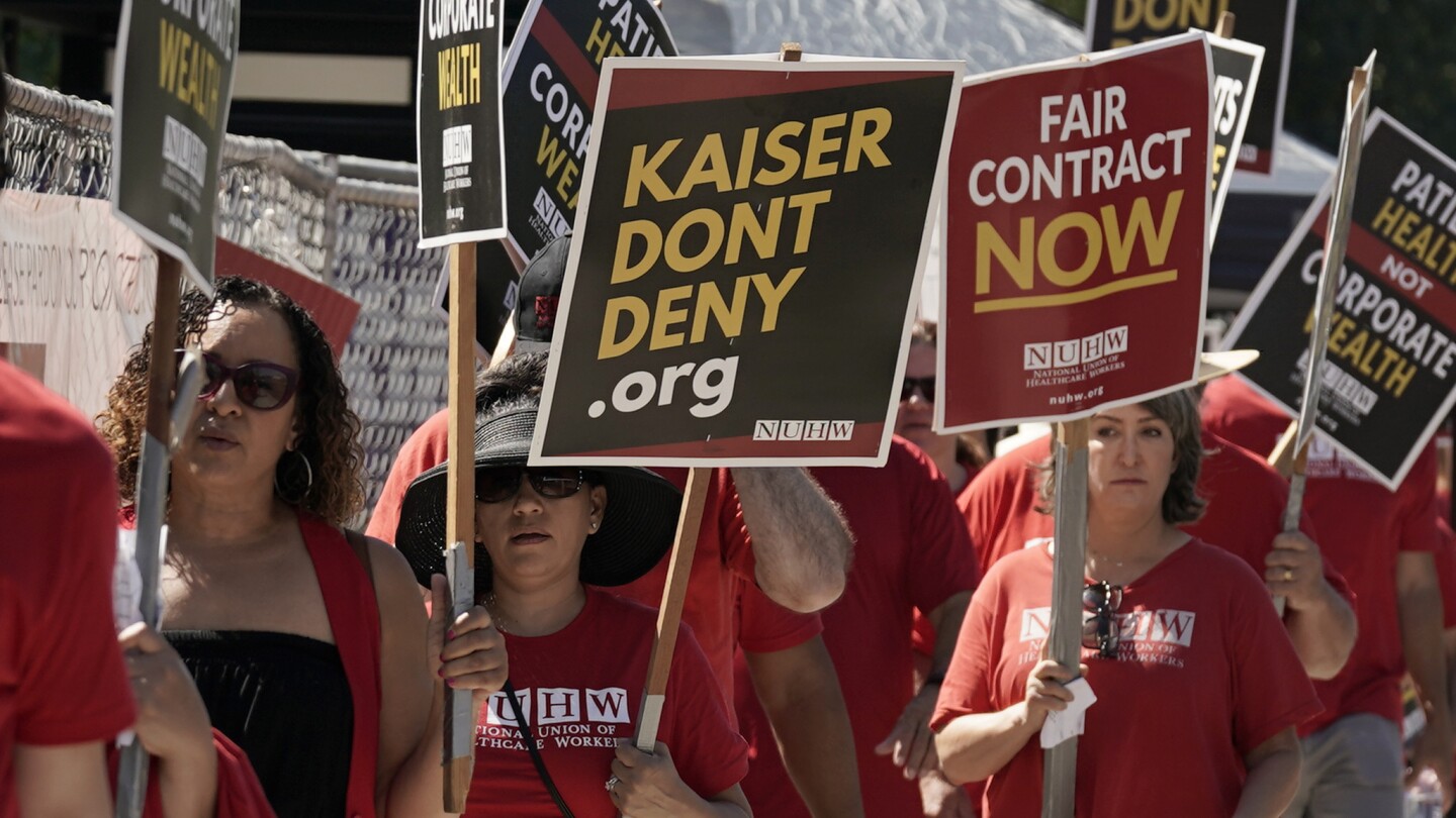 Thousands of US health care workers go on strike in multiple states over wages and staff shortages | AP News