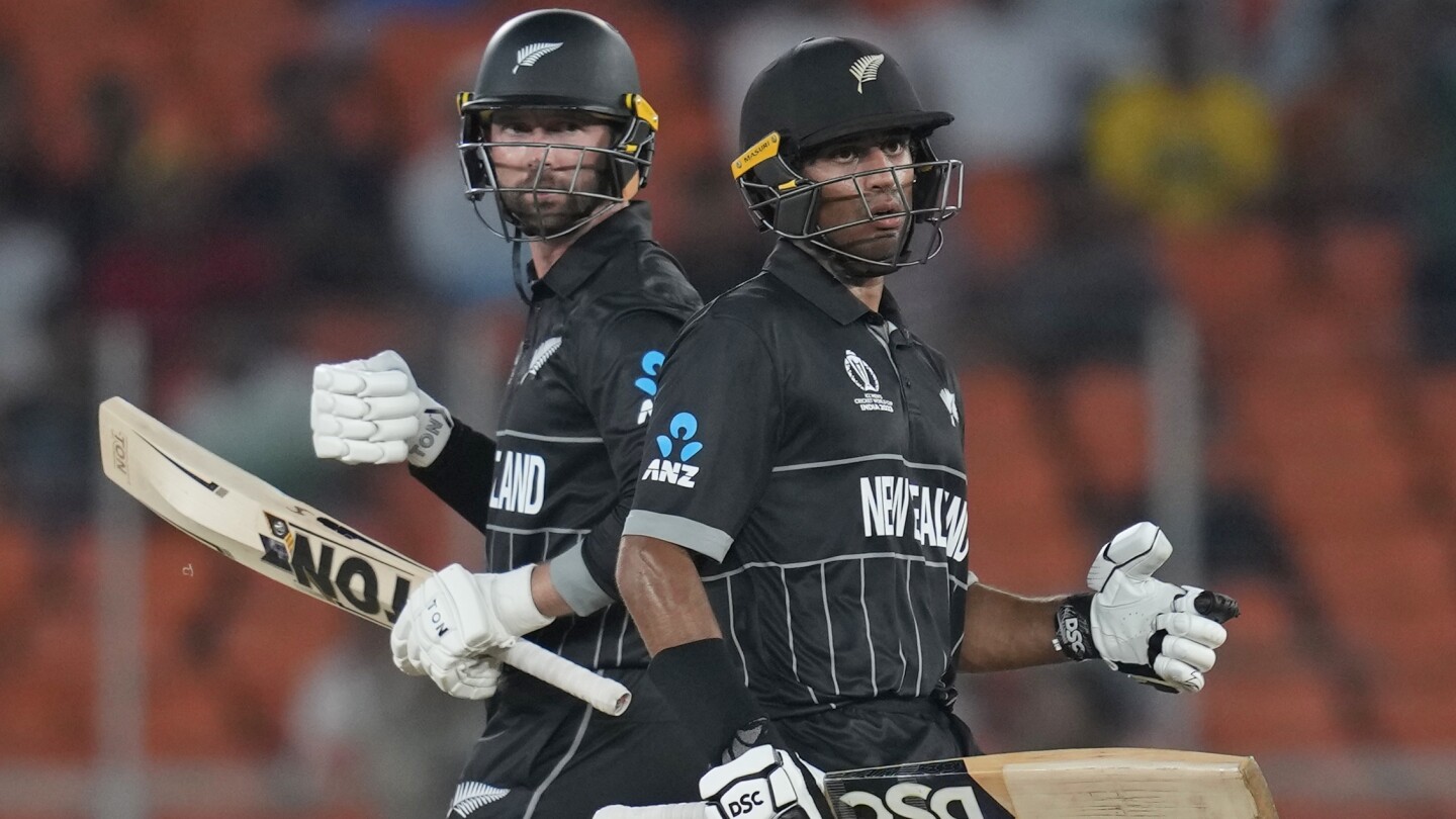 New Zealand routs England in Cricket World Cup opener to gain measure of revenge for 2019 final | AP News