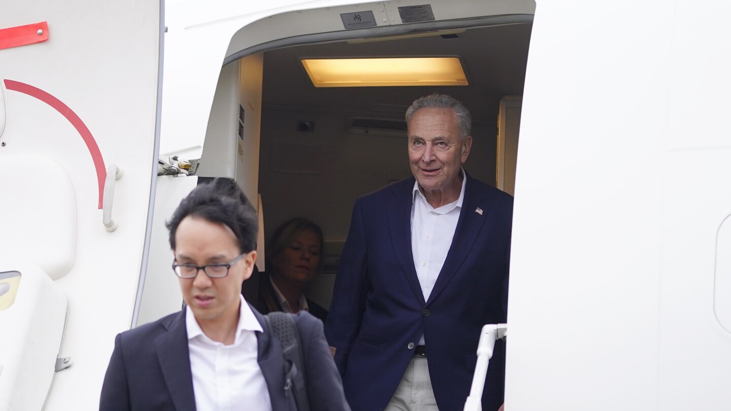 U.S. lawmakers led by Senate Majority Leader Schumer arrive in China on first such visit since 2019 | AP News