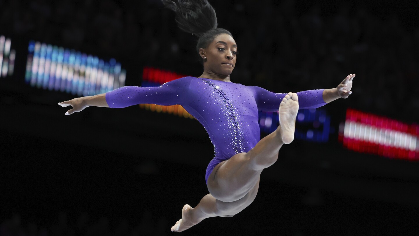 Another one for Biles: American superstar gymnast wins 22nd gold medal at world championships | AP News