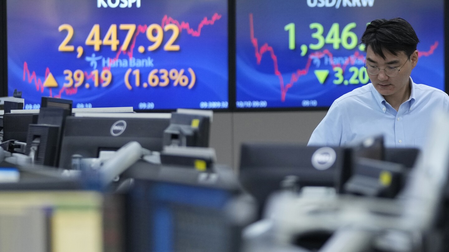 Stock market today: Rate hopes push Asian shares higher while oil prices edge lower | AP News