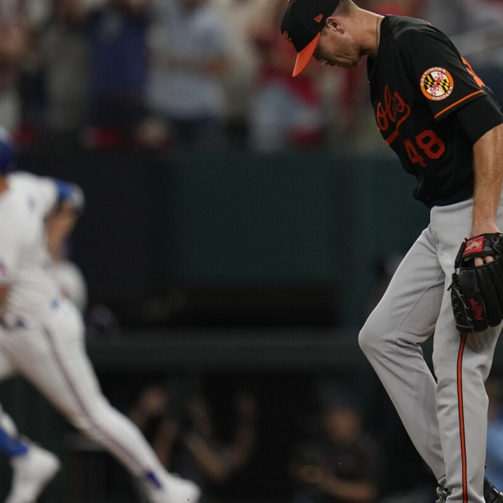 Orioles get swept for 1st time in 2023, lose AL Division Series in 3 games to Rangers | AP News