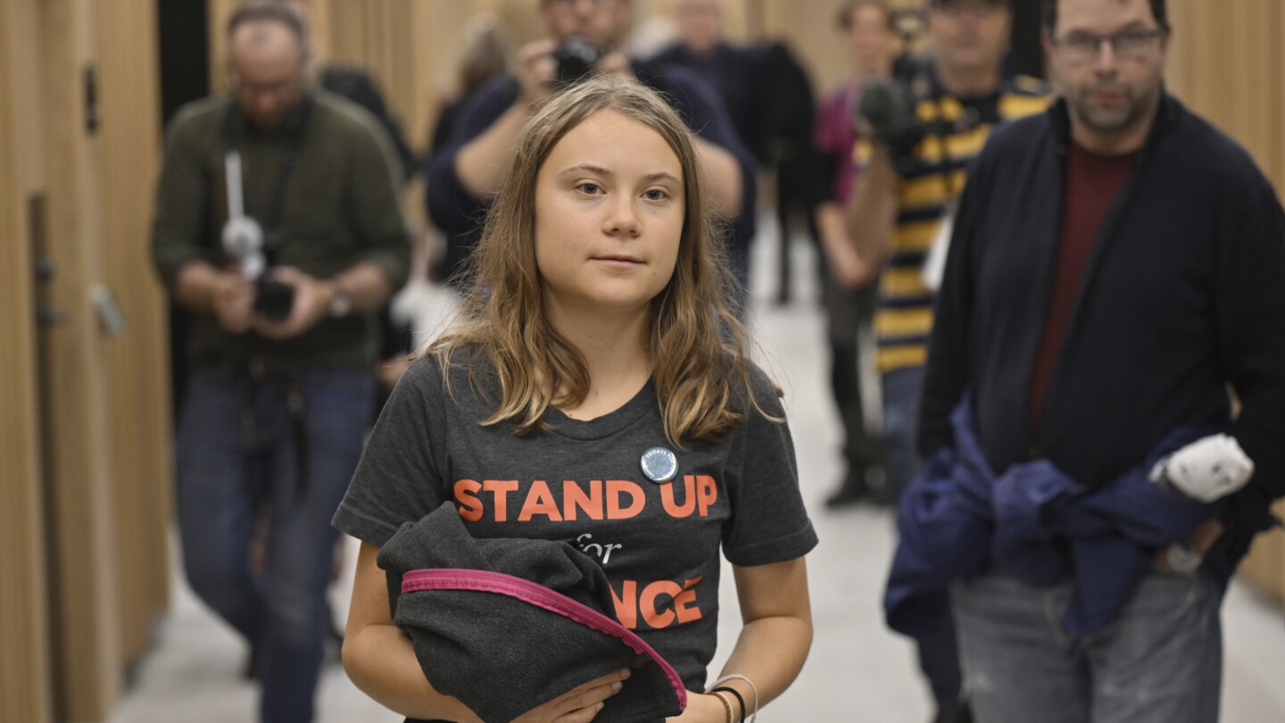 Climate activist Greta Thunberg fined again for a climate protest in Sweden | AP News