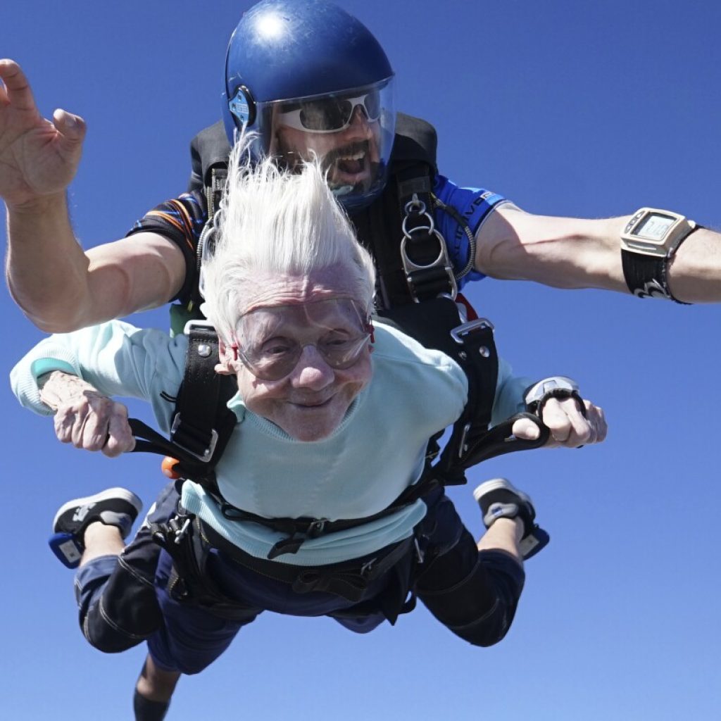 Dorothy Hoffner, 104, dies days after potential record breaking skydive | AP News