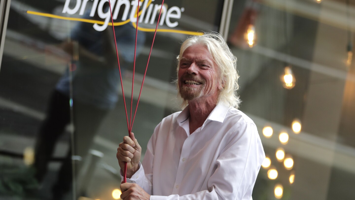 Branson’s Virgin wins a lawsuit against a Florida train firm that said it was a tarnished brand | AP News