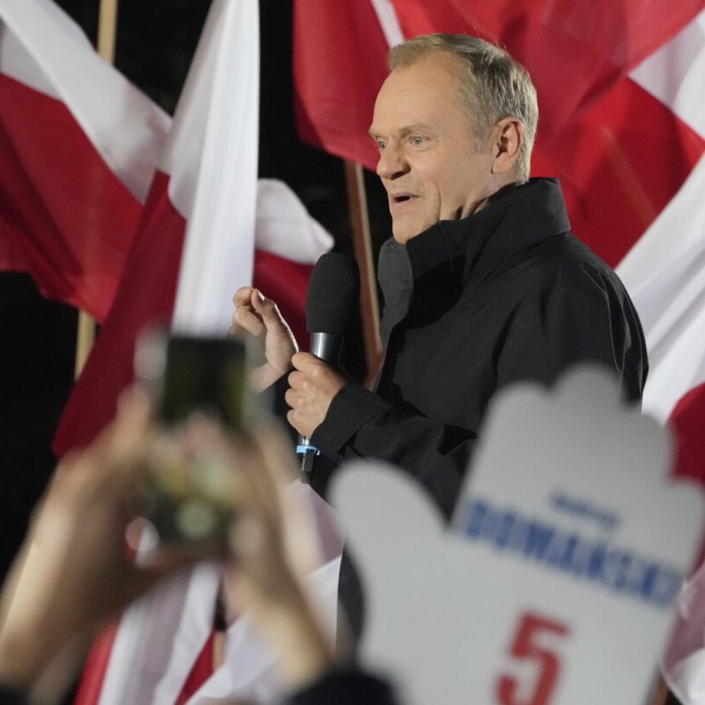 Parties running in Poland’s Sunday parliamentary election hold final campaign rallies | AP News