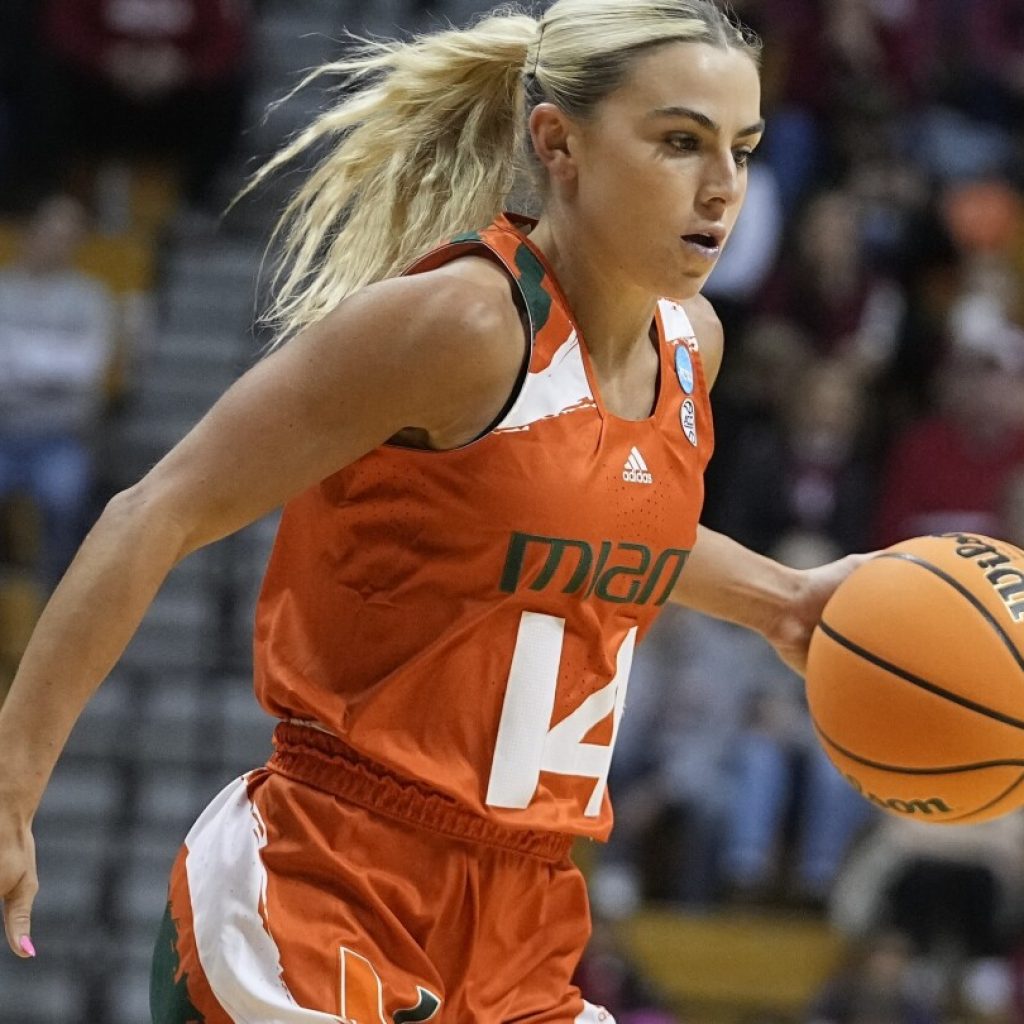 Haley Cavinder enters transfer portal, AP source says. She played at Miami last season | AP News