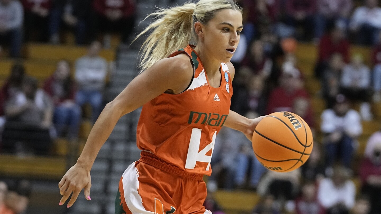 Haley Cavinder enters transfer portal, AP source says. She played at Miami last season | AP News