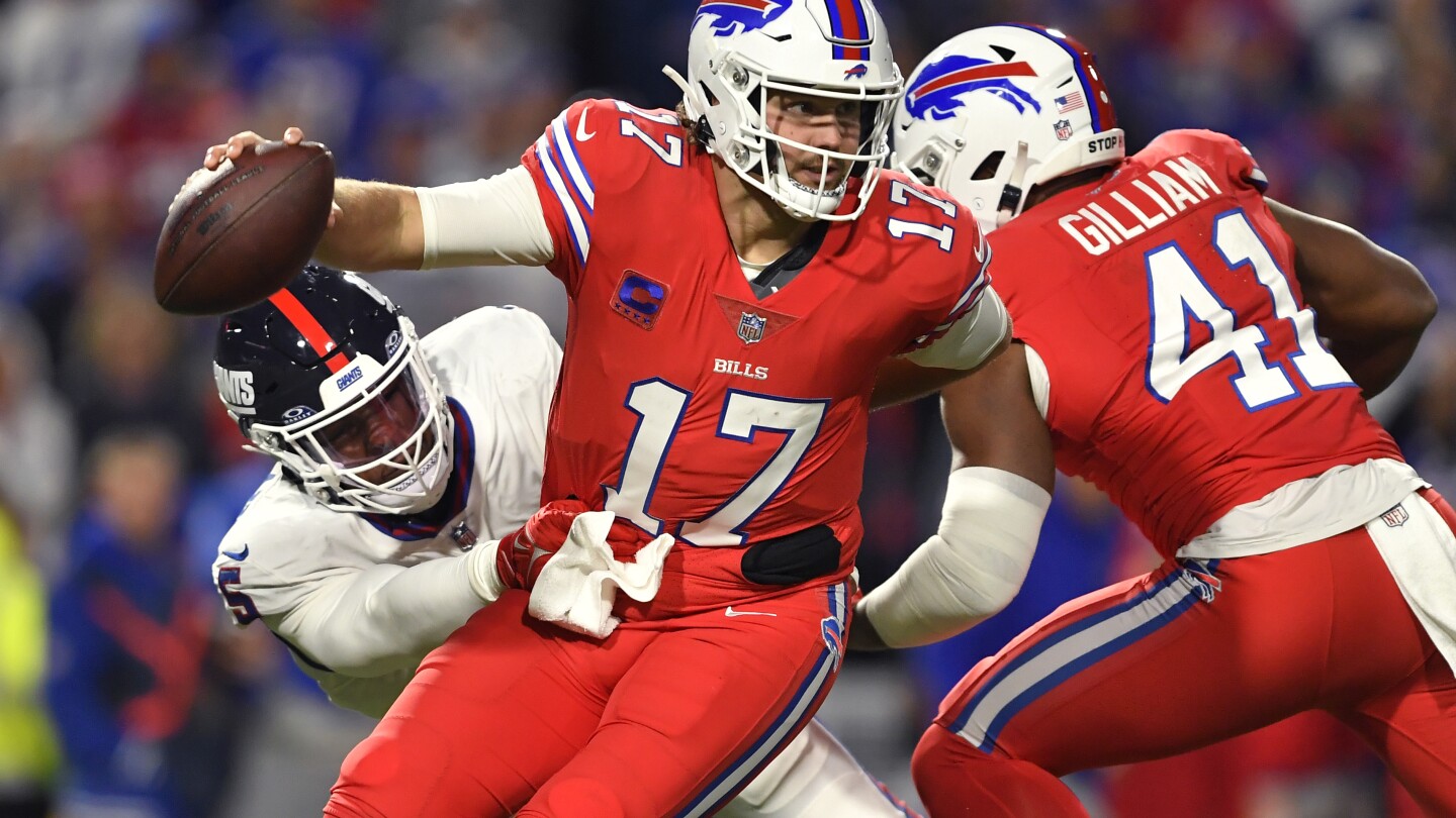 Buffalo Bills hang on — barely — in a 14-9 win over the New York Giants | AP News