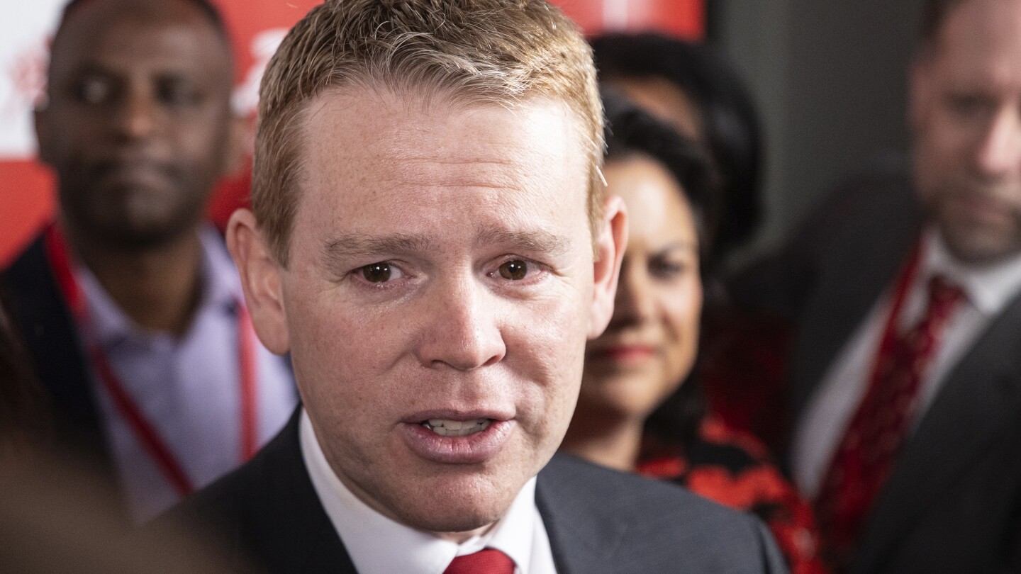 Defeated New Zealand Prime Minister Chris Hipkins will remain leader of his Labour Party | AP News