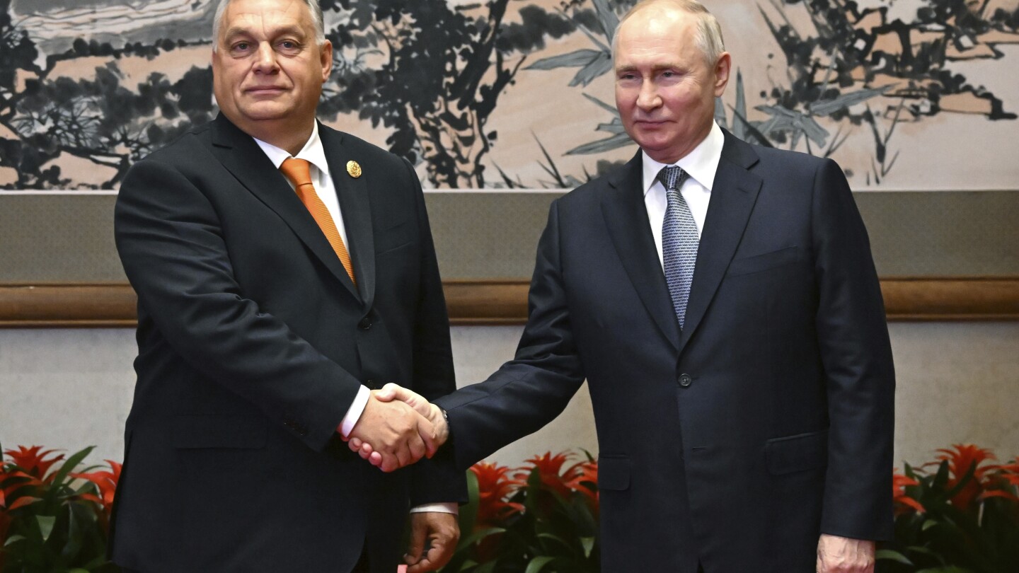 Putin meets Hungarian Prime Minister Orbán in first meeting with EU leader since invasion of Ukraine | AP News