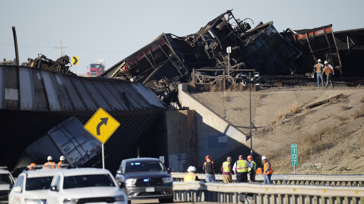 Broken rail caused Colorado train derailment that collapsed bridge, preliminary findings show | AP News