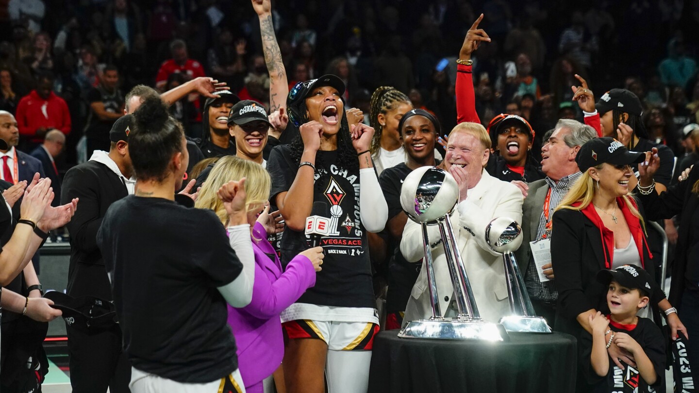 Las Vegas Aces become first repeat WNBA champs in 21 years, beating New York Liberty 70-69 in Game 4 | AP News