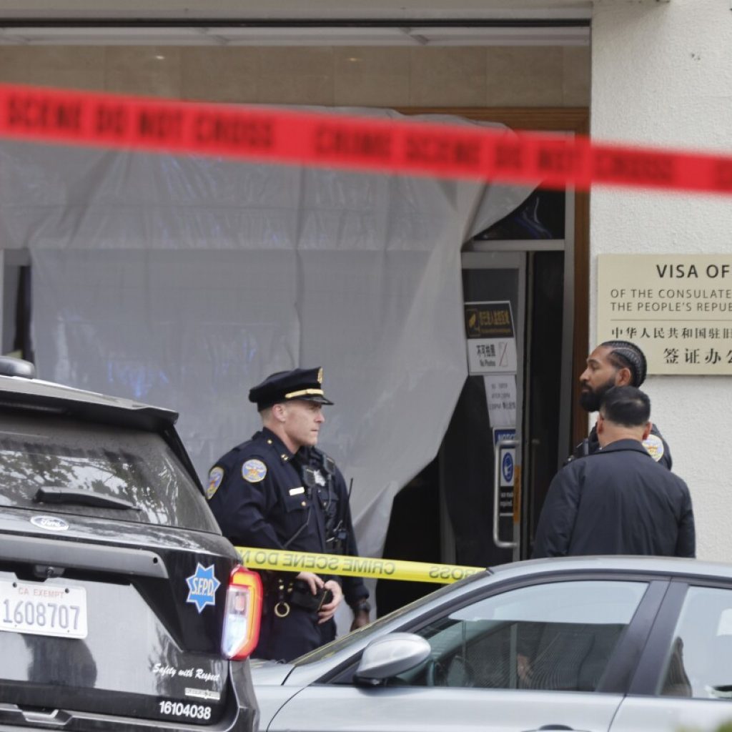 Man who crashed into Chinese Consulate in San Francisco was armed with knife, crossbow, police say | AP News