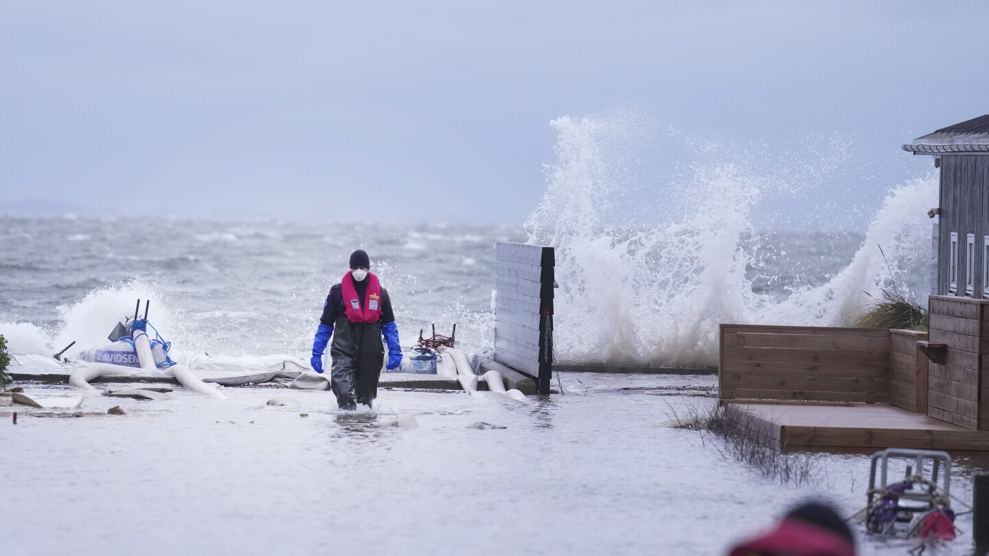 Northern Europe continues to brace for gale-force winds and floods | AP News