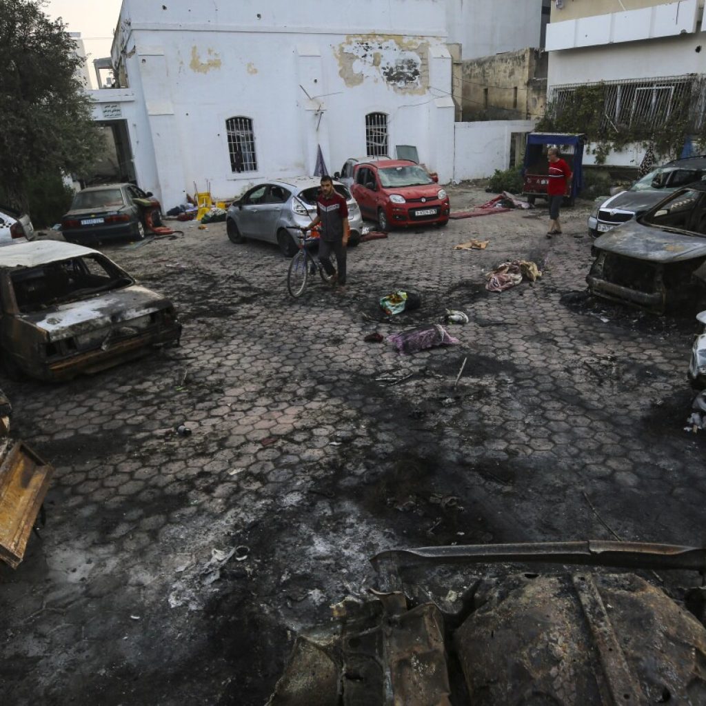 French intelligence points to Palestinian rocket, not Israeli airstrike, for Gaza hospital blast | AP News