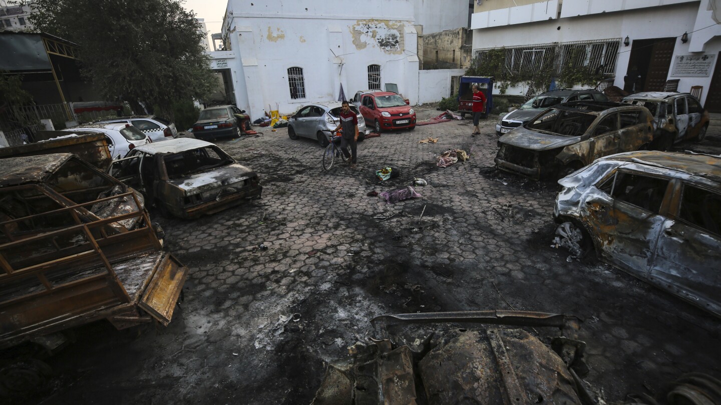 French intelligence points to Palestinian rocket, not Israeli airstrike, for Gaza hospital blast | AP News