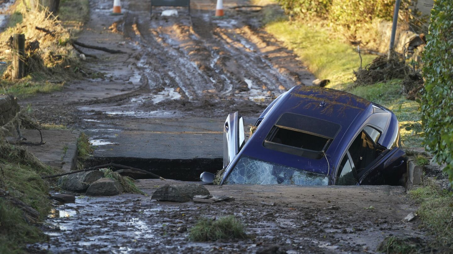 UK records a fourth death linked to a storm that battered northern Europe | AP News