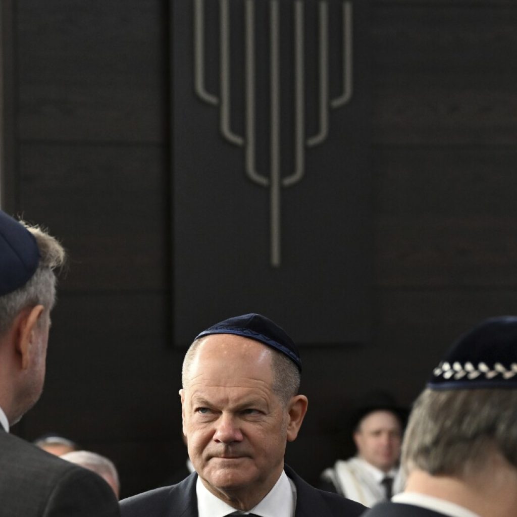 Chancellor Scholz voices outrage at antisemitic agitation in Germany ‘of all places’ | AP News