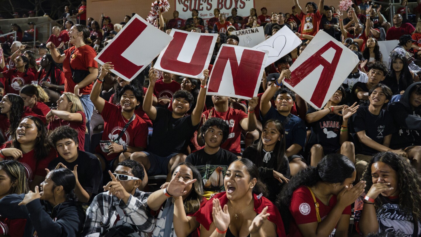 Football provides a homecoming and hope in Lahaina, where thousands of homes are gone after wildfire | AP News