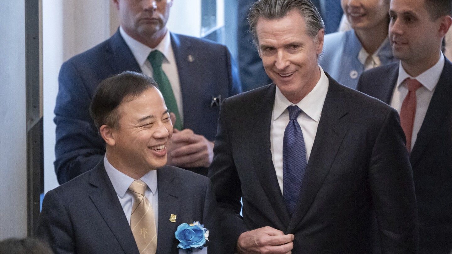 California Gov. assures his state is always a partner on climate change as he begins trip to China | AP News