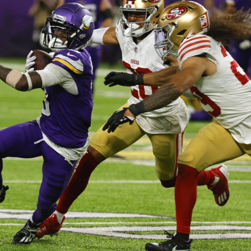 The 49ers are on a losing streak after falling to Vikings in another uncharacteristic performance | AP News