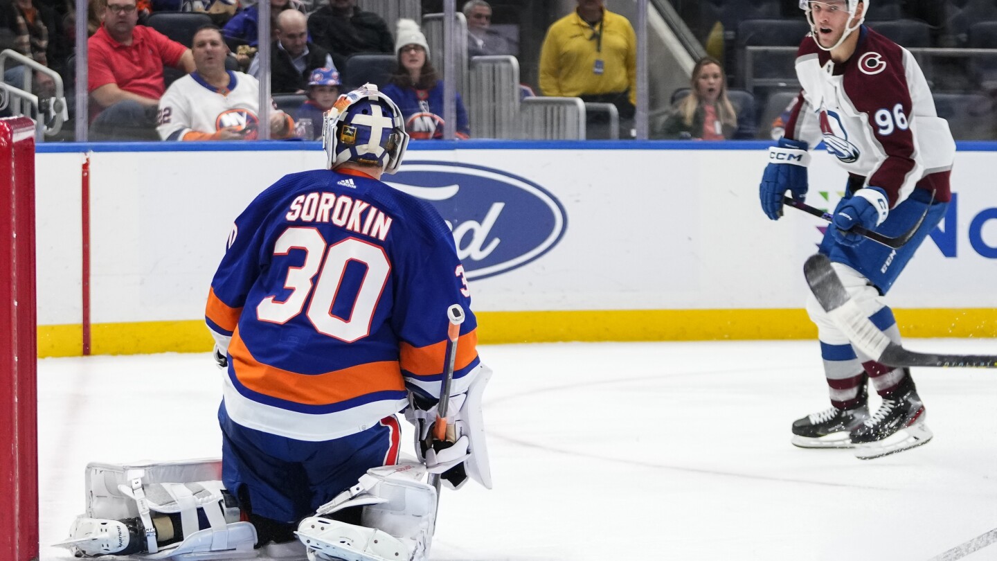 Rantanen has goal, 3 assists as Avalanche beat Islanders 7-4 for record 15th straight road win | AP News