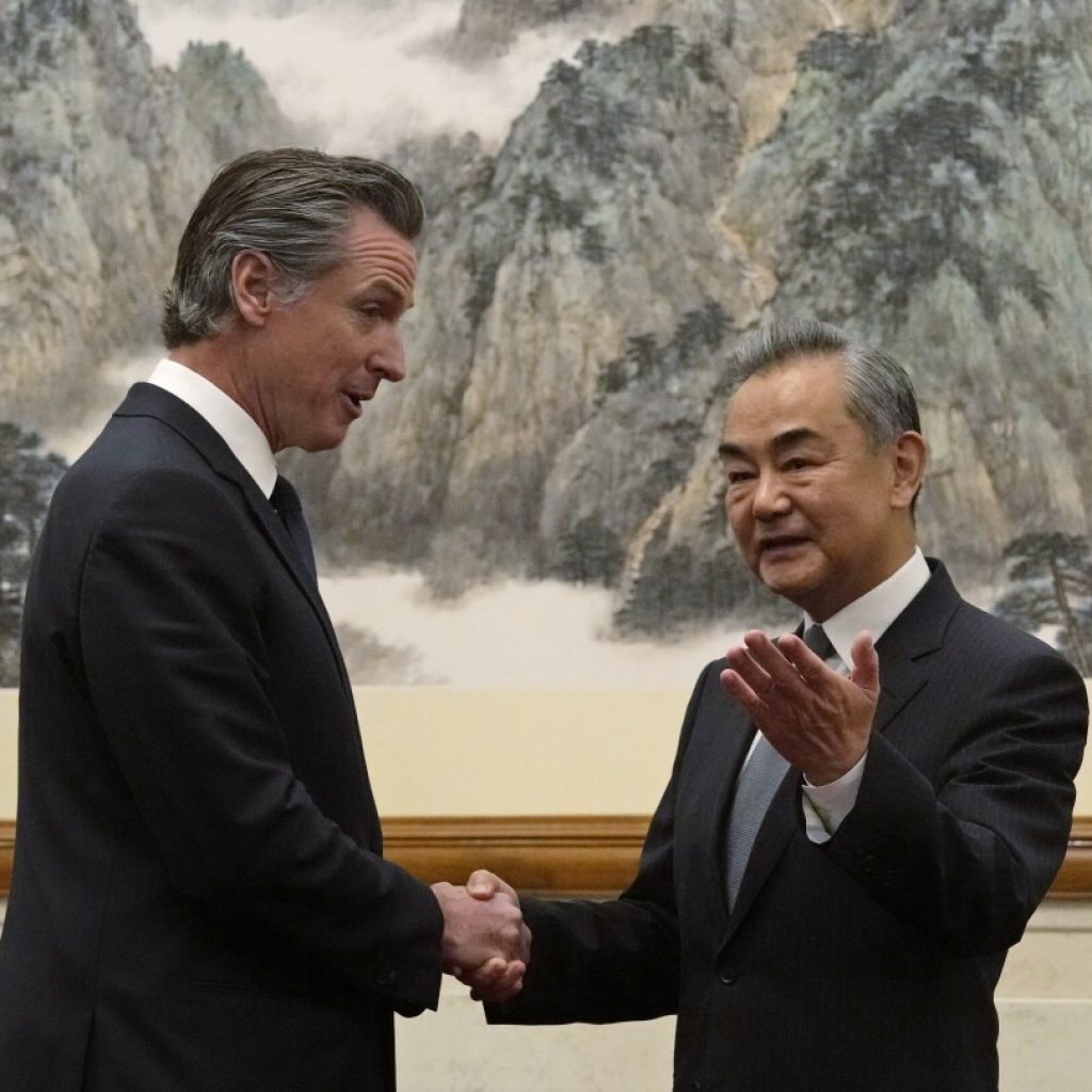 California Gov. Newsom has rare friendly exchange with China’s senior diplomat Wang Yi | AP News