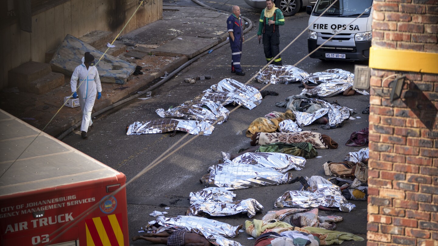 South Africa begins an inquiry into a building fire that killed 76 people in Johannesburg in August | AP News