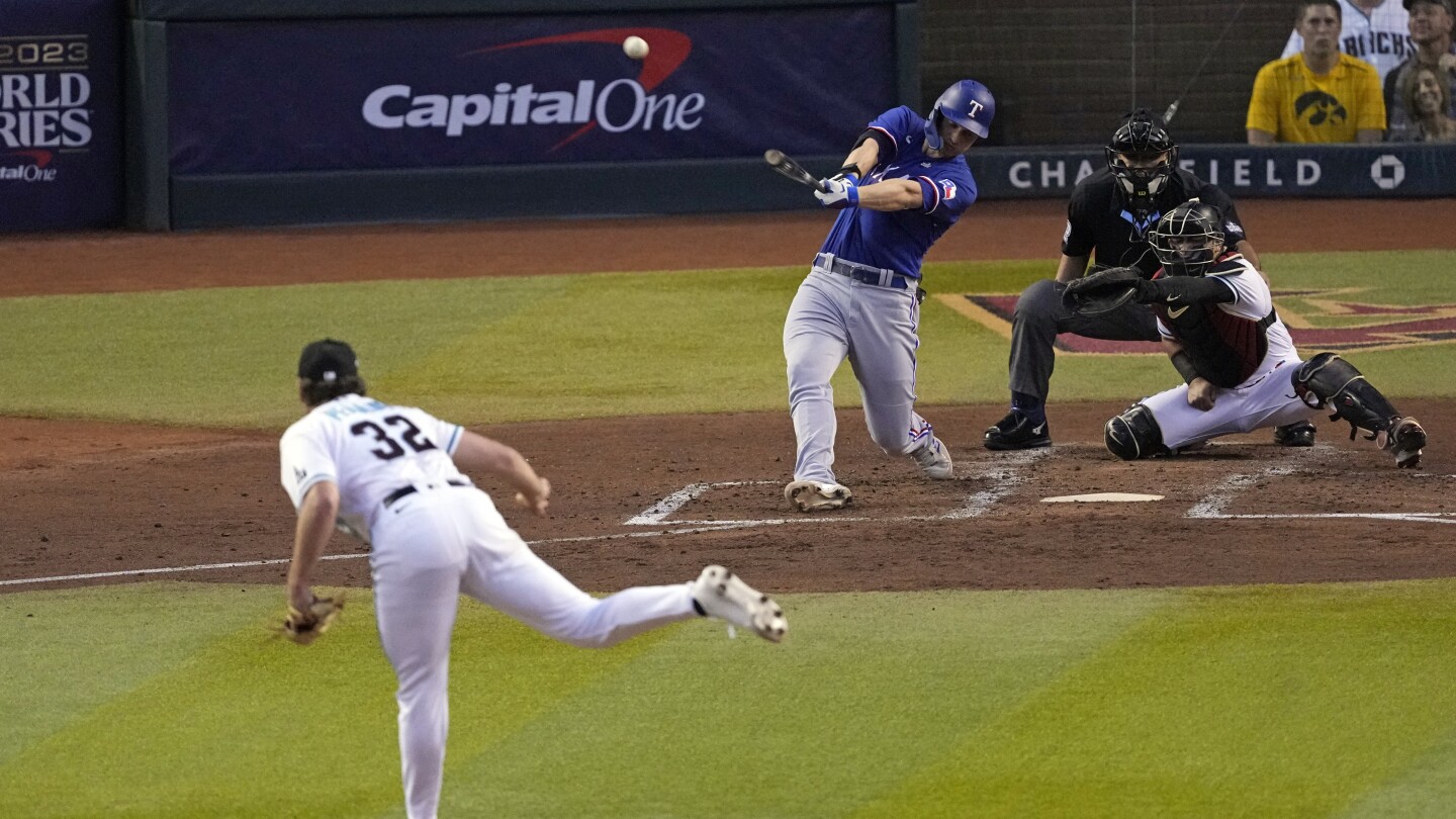 Seager stars with 2-run HR, stellar defense to lead Rangers over D-backs 3-1 in World Series Game 3 | AP News