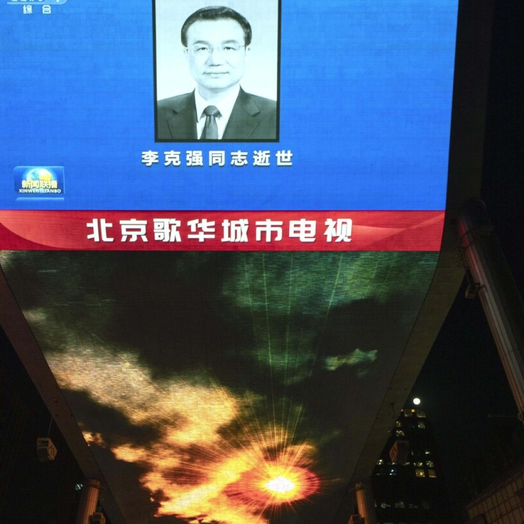 Remains of former Chinese premier Li Keqiang to be cremated and flags to be lowered | AP News