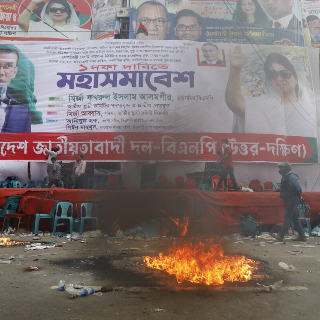 Bangladesh launches new India-assisted rail projects and thermal power unit amid opposition protests | AP News