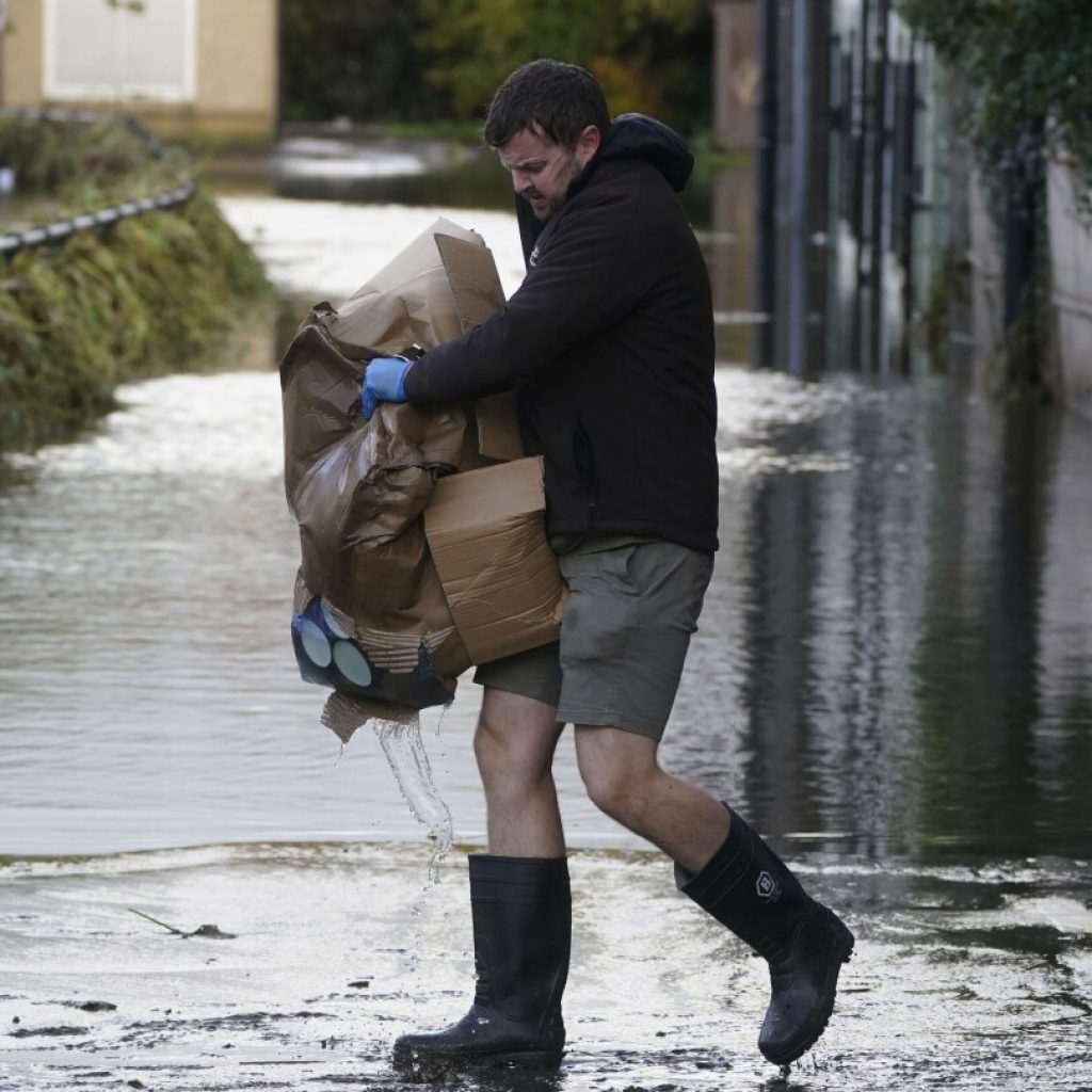 Storm Ciaran whips western Europe, blowing record winds in France and leaving millions without power | AP News