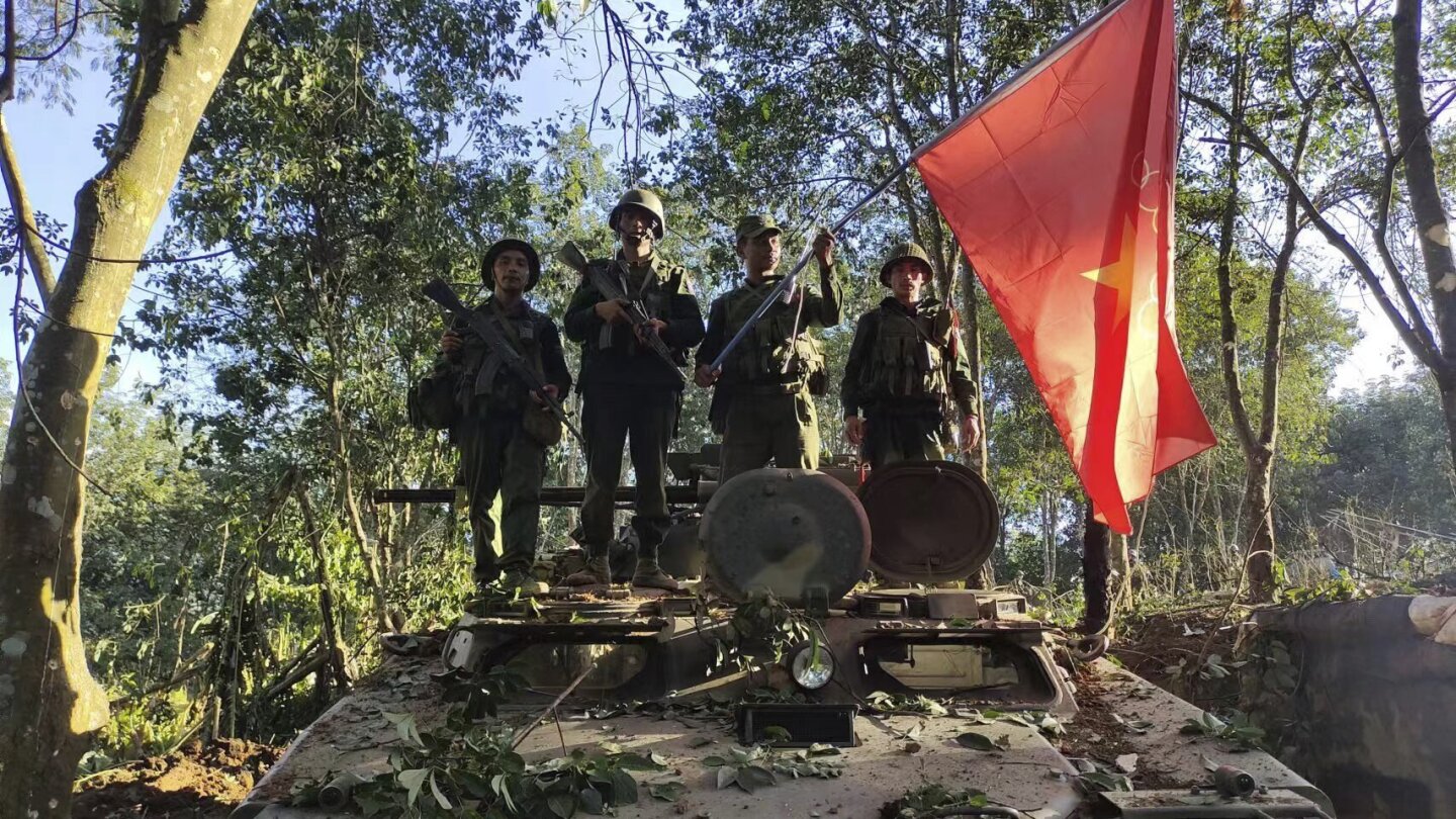 Myanmar resistance claims first capture of a district capital from the military government | AP News