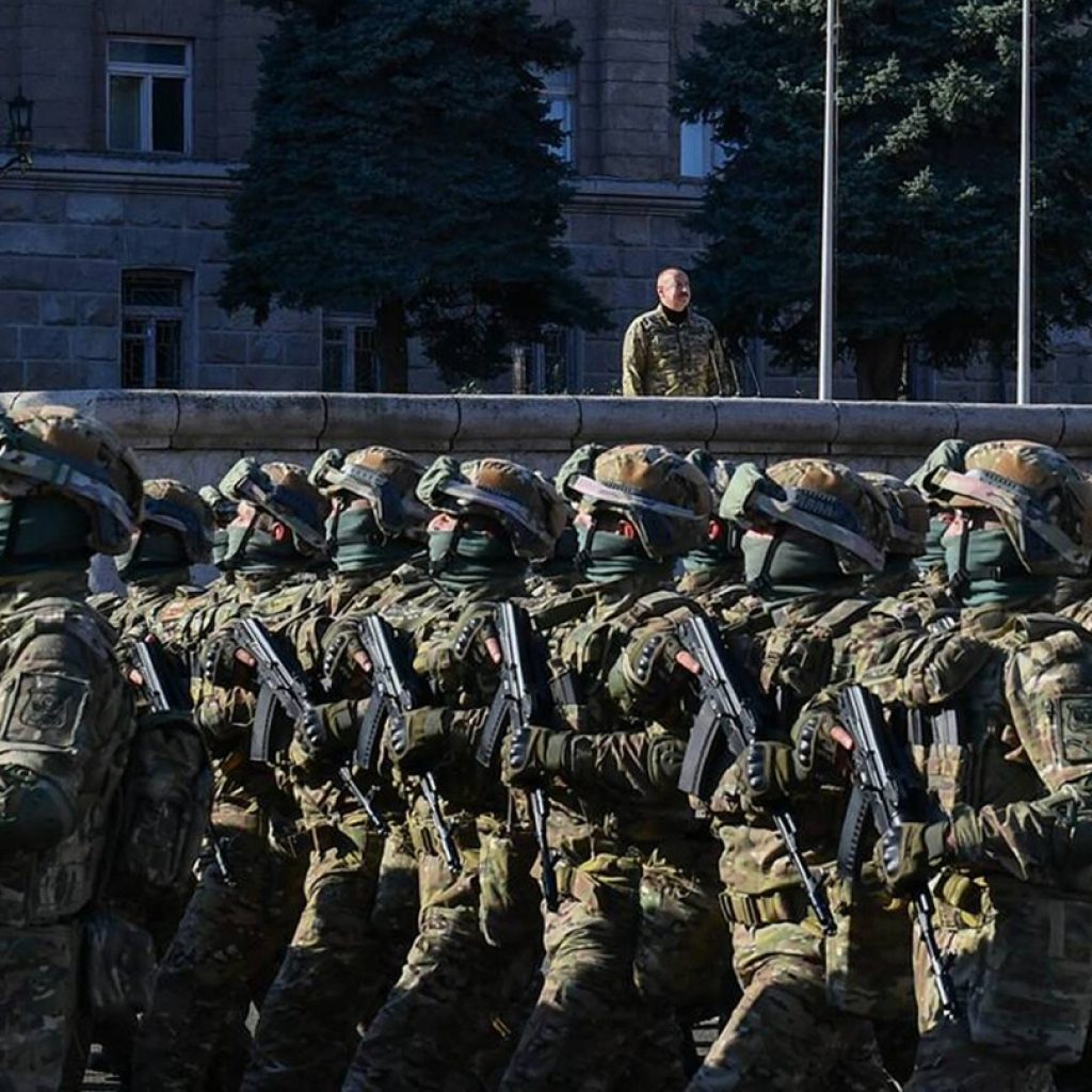 Azerbaijan’s president addresses a military parade in Karabakh and says ‘we showed the whole world’ | AP News