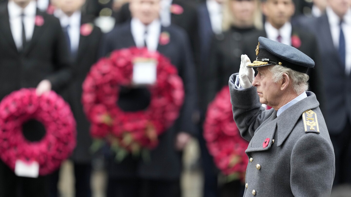 King Charles III leads a national memorial service honoring those who died serving the UK | AP News